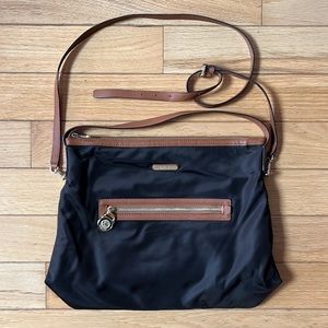 Michael Kors brown canvas shoulder & crossbody bag